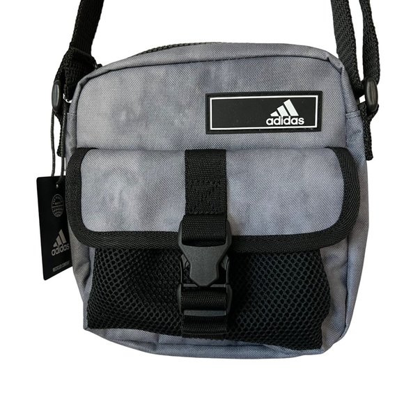 adidas Other - NWT ADIDAS AMPLIFIER 2 Festival Grey Crossbody Bag, stone washed webbing